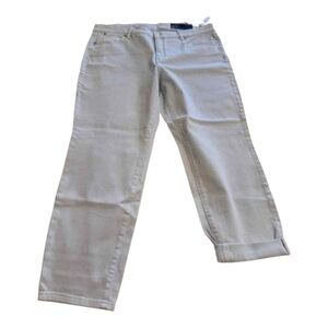 Talbots slim ankle light greenish‎ blue jeans plus size 16P petite new!!!